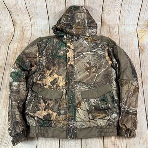 RealTree Xtra Field & Stream Hydroproof Ultra Camo Coat Jacket Size Youth Large